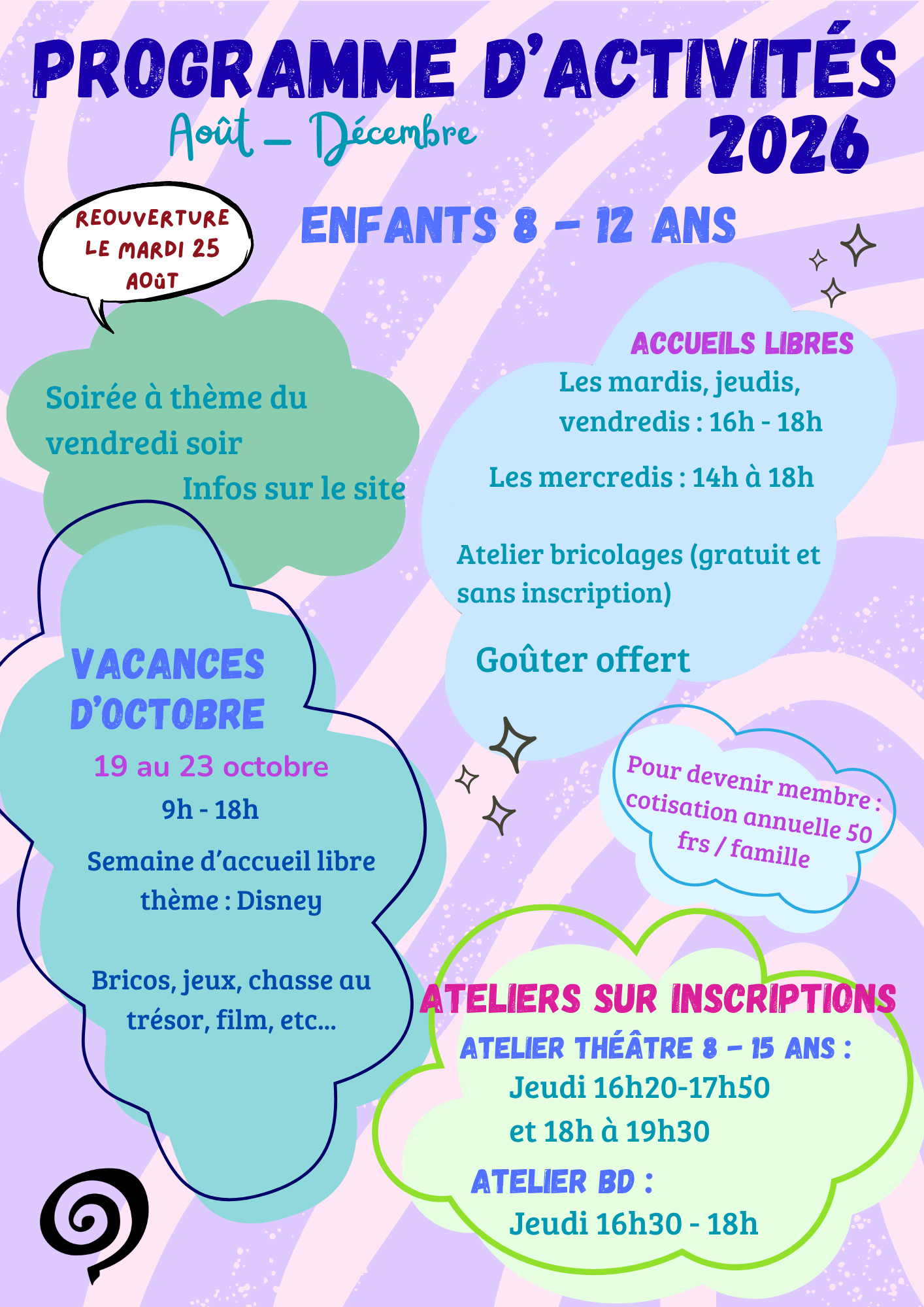 Programme août-décembre 2026 Programme août-décembre 2026
