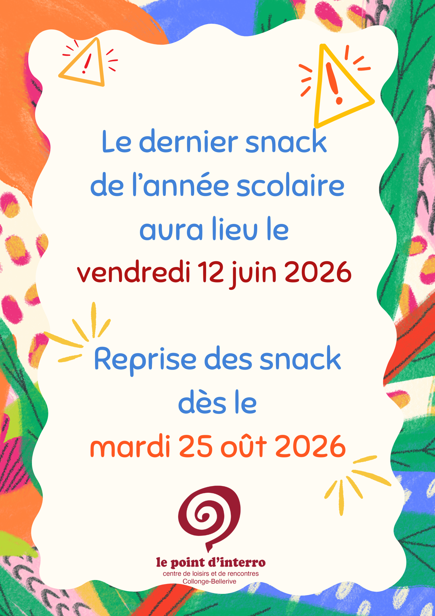 Interruption snack été 2026 Interruption snack été 2026